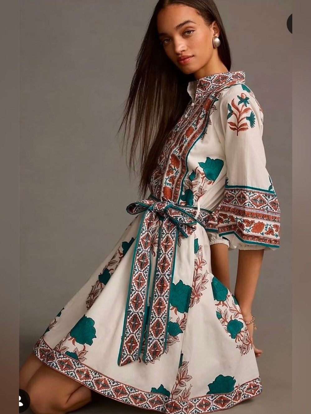 ❤️ NWOT! HAUTE HIPPIE BOHO COTTON DRESS, SMALL